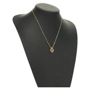 Christian Dior Necklace metal Gold Auth 133458